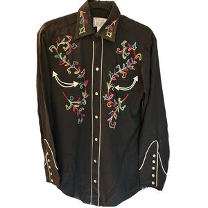 Vintage H Bar C Cowboy Shirt Men’s Size 15 Like New!